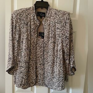 Alex Evenings Floral Embellished Jacket Set
